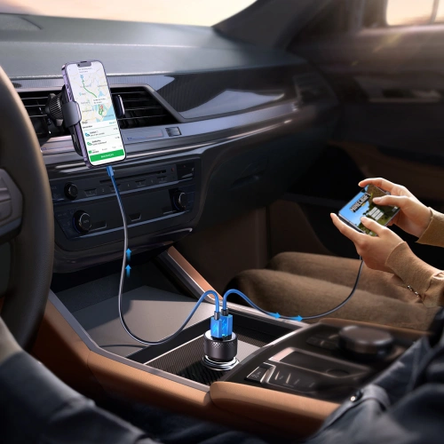 Kup Încărcător auto Joyroom JR-CCD01 USB-C, USB-A 53W LED negru - JYR747 - {ean13} - Sklep Home Screen