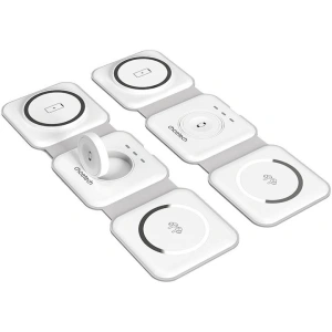 Kup Vezeték nélküli mágneses töltő Choetech T588-F 3w1 15W (fehér) - CHT61 - {ean13} - Sklep Home Screen