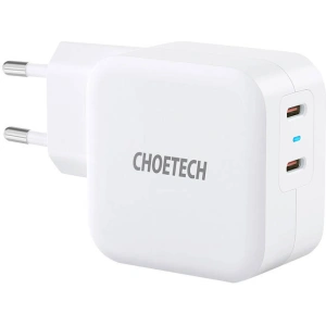 Buy Choetech PD6009 Wall Charger 2x USB-C 20W (white) - CHT63 - {ean13} - Home Screen Store Europe