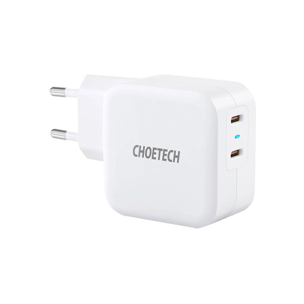 Ładowarka sieciowa Choetech PD6009 2x USB-C 20W (biała)