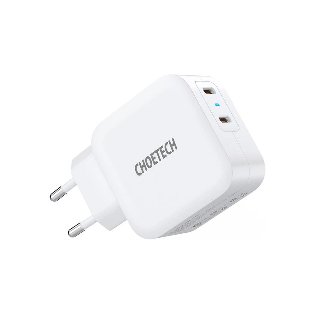Ładowarka sieciowa Choetech PD6009 2x USB-C 20W (biała)