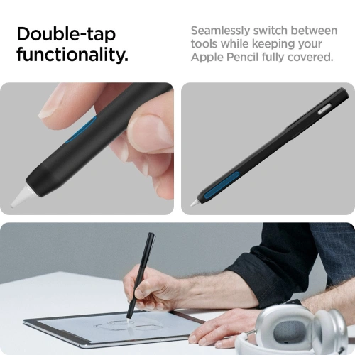 Kup Etui Spigen DA201 Clip Case Apple Pencil 2 Black - SPN2873 - {ean13} - Sklep Home Screen