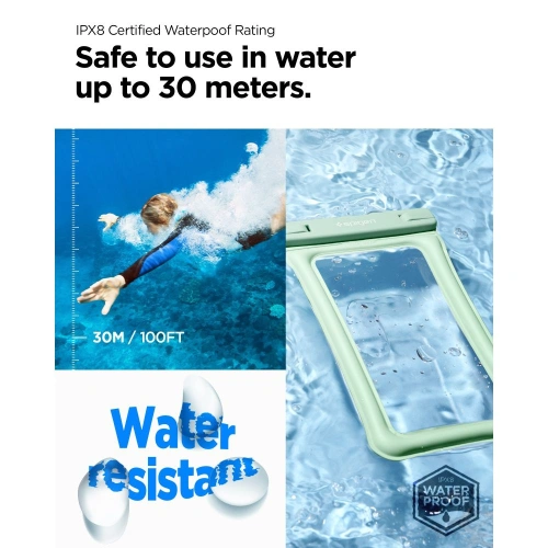 Buy Spigen A610 Universal Waterproof Float Case Mint - SPN2874 - {ean13} - Home Screen Store Europe