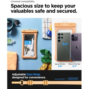 Kup Etui vodotěsné Spigen A610 Univerzální vodotěsný plovoucí obal meruňkový - SPN2875 - {ean13} - Sklep Home Screen