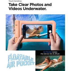 Kup Etui vodotěsné Spigen A610 Univerzální vodotěsný plovoucí obal meruňkový - SPN2875 - {ean13} - Sklep Home Screen