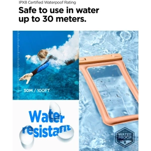 Kup Etui vodotěsné Spigen A610 Univerzální vodotěsný plovoucí obal meruňkový - SPN2875 - {ean13} - Sklep Home Screen