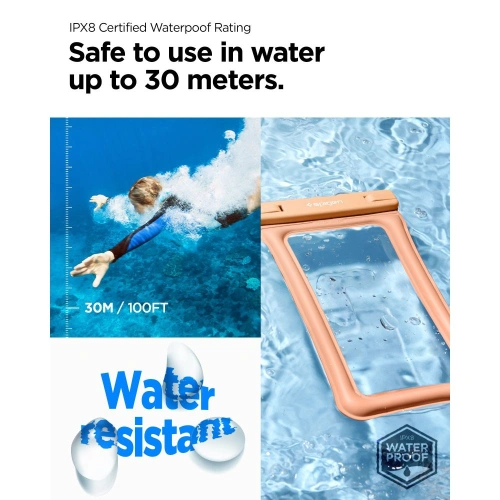 Kup Etui wodoszczelne Spigen A610 Universal Waterproof Float Case Apricot - SPN2875 - {ean13} - Sklep Home Screen