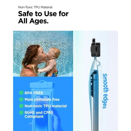 Kup Spigen Wasserdichtes Schwimmkoffer A610 Universal Wasserdichtes Schwimmkoffer Aqua Blau - SPN2876 - {ean13} - Sklep Home Screen