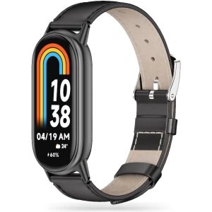 Kup Pasek Tech-Protect Leatherfit Xiaomi Smart Band 8 / 8 NFC / 9 Černá - THP2011 - {ean13} - Sklep Home Screen