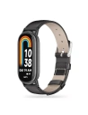 Pasek Tech-Protect Leatherfit Xiaomi Smart Band 8 / 8 NFC / 9 Fekete