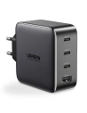 Ładowarka sieciowa UGREEN CD226 GaN 3x USB-C + USB-A PD 3.0 QC 4+ FCP SCP AFC 100W EU czarny