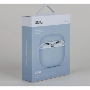 Kup Etui UNIQ Lino Silicone Apple AirPods 3 albastru deschis/arctic blue - UNIQ892 - {ean13} - Sklep Home Screen
