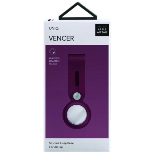 Kup Etui UNIQ Vencer Silicone Apple AirTag bordó/burgundiai - UNIQ894 - {ean13} - Sklep Home Screen