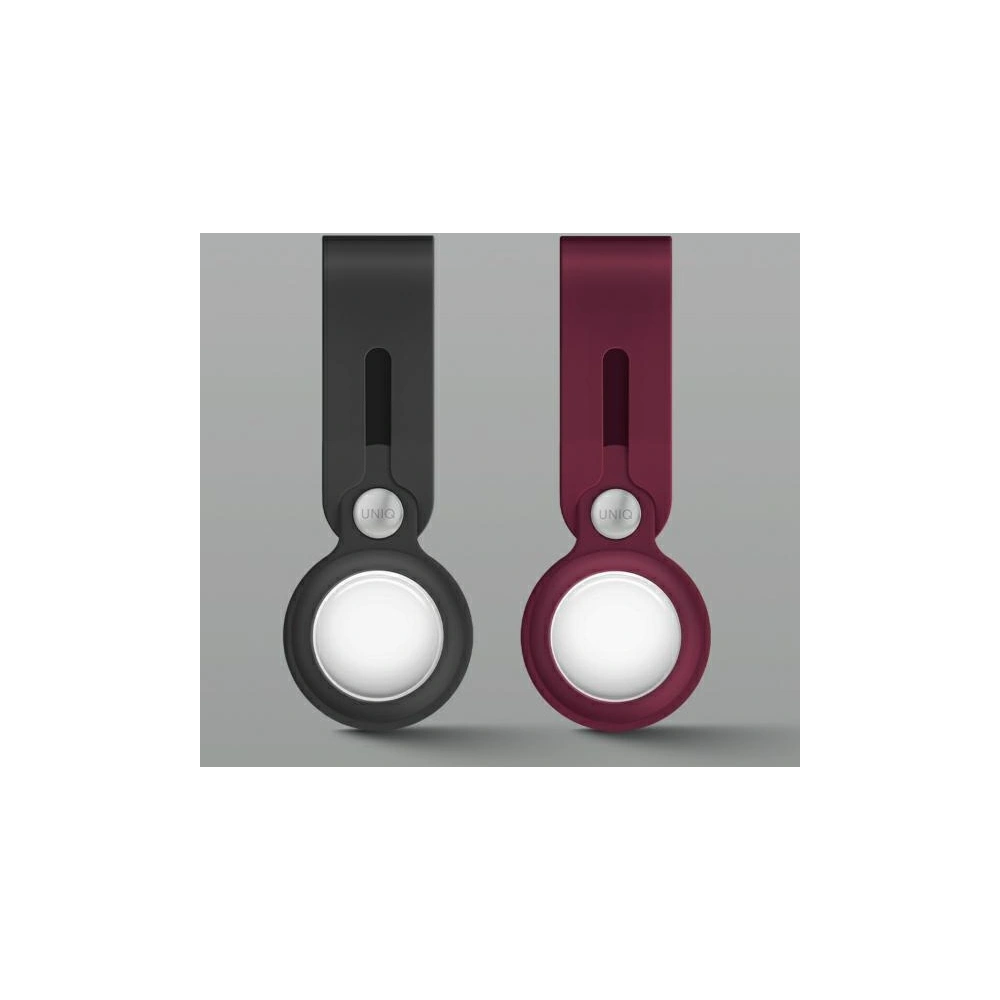 Etui UNIQ Vencer Silicone Apple AirTag ciemnoszary/charcoal