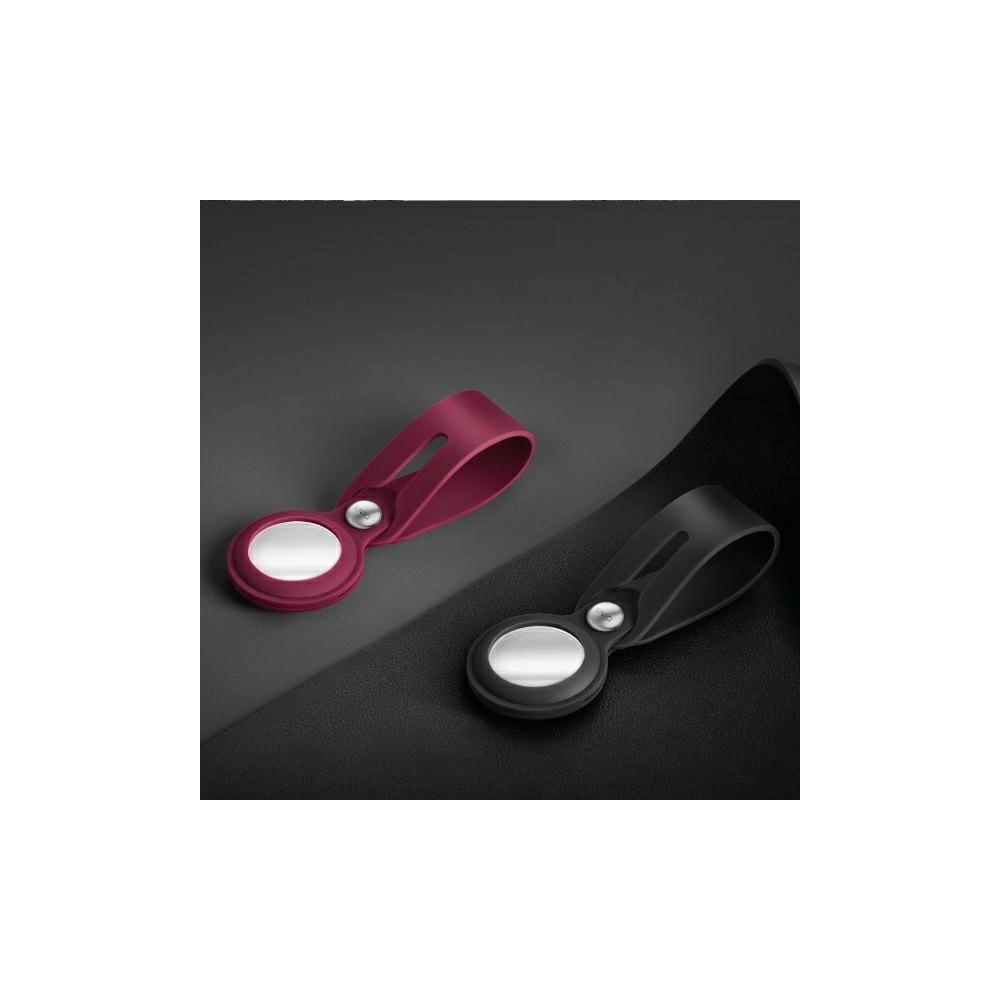 Etui UNIQ Vencer Silicone Apple AirTag ciemnoszary/charcoal