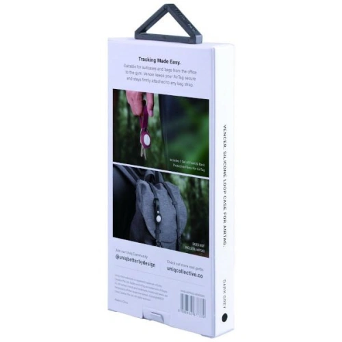 Kup Etui UNIQ Vencer Silicone Apple AirTag sötétszürke/charcoal - UNIQ895 - {ean13} - Sklep Home Screen