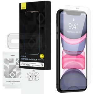 Baseus Crystal HD 0.3mm Glass Apple IPhone 11/XR + cleaner kit [2 PACK]