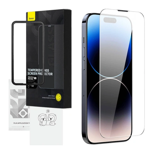 Kup Baseus 0.3mm Apple Gehärtetes Glas Schott HD IPhone 14 Pro Max - BSU4210 - {ean13} - Sklep Home Screen