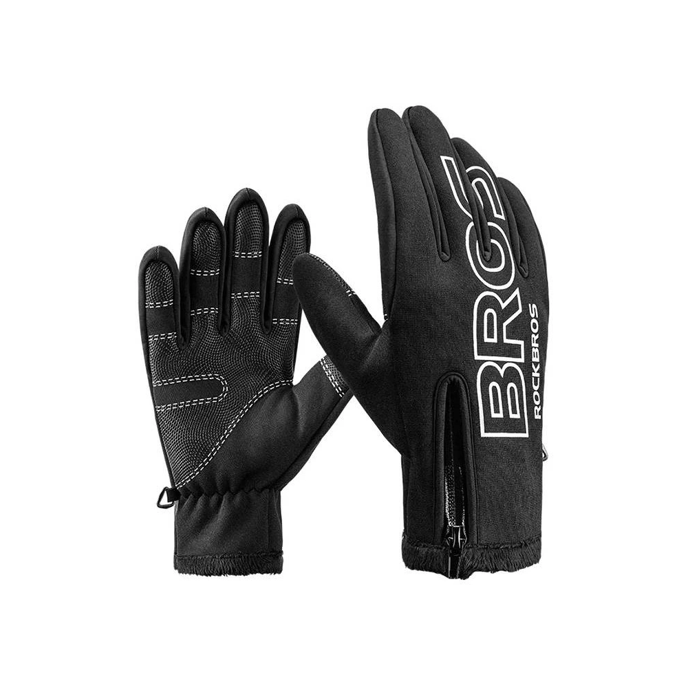 Rękawiczki rowerowe Rockbros S091-4BK (czarne)