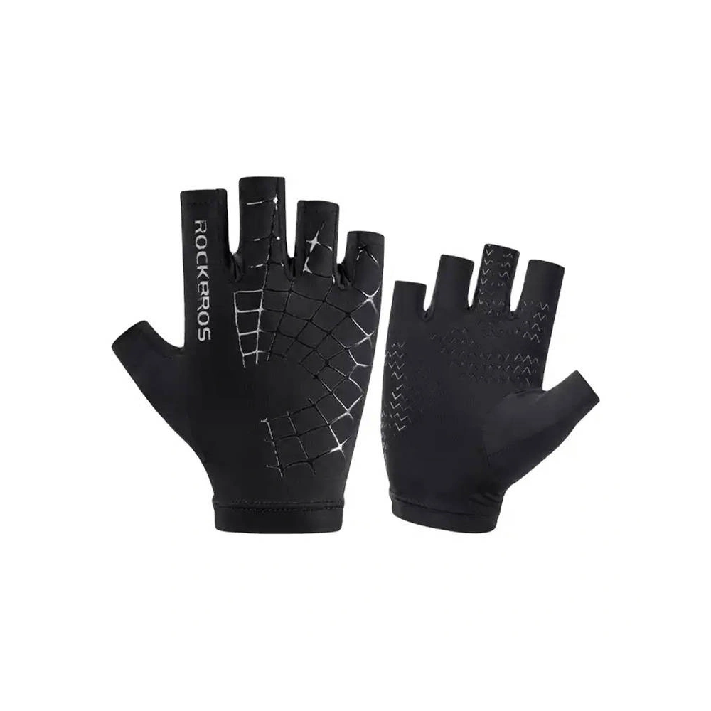 Rękawiczki rowerowe bez palców Rockbros S202BKL (czarne)