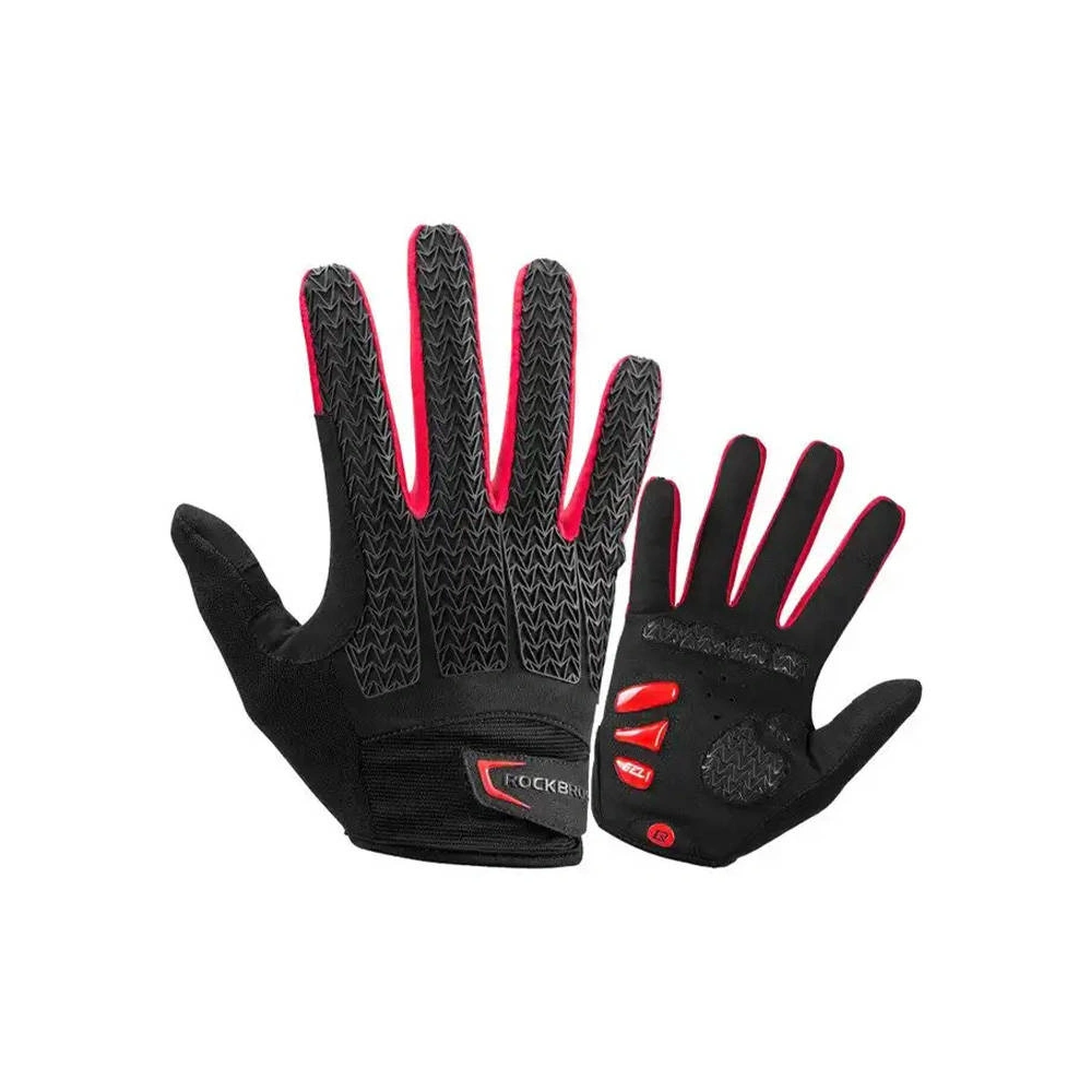 Rękawiczki rowerowe Rockbros S169-1BR rozmiar L (czarno-czerwone)