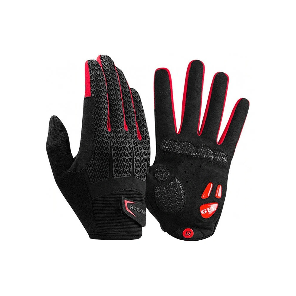Rękawiczki rowerowe Rockbros S169-1BR rozmiar L (czarno-czerwone)