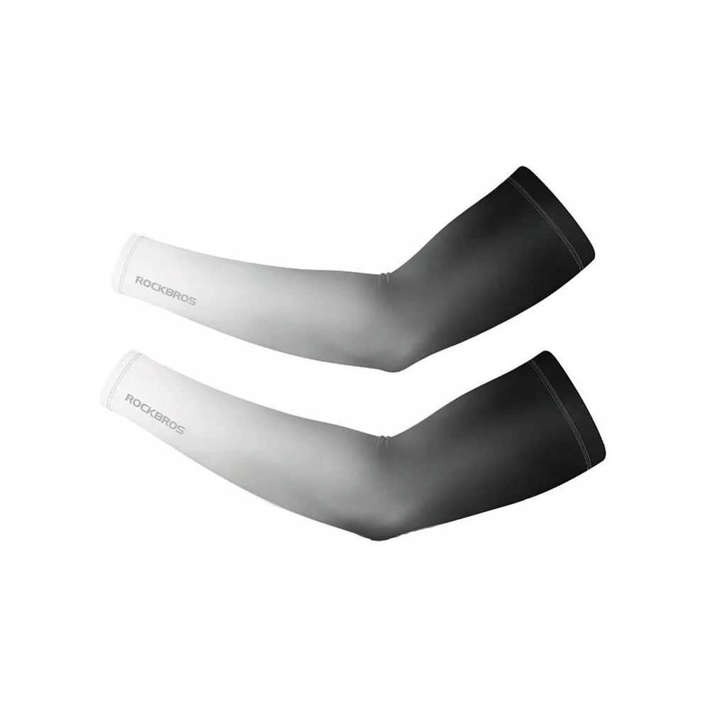 Rękawki rowerowe rozmiar L Rockbros 32028 (czarno-białe)