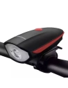 Rockbros 7588 Bicycle Light with Horn (black-red)