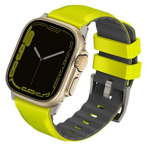 Kup UNIQ Linus Apple Watch 4/5/6/7/SE/8/9/Ultra 44/45/49mm Airosoft Silikon limonenkgrün/limegrün - UNIQ896 - {ean13} - Sklep Home Screen