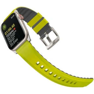 Kup UNIQ Linus Apple Watch 4/5/6/7/SE/8/9/Ultra 44/45/49mm Airosoft Silikon limonenkgrün/limegrün - UNIQ896 - {ean13} - Sklep Home Screen