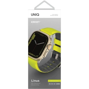 Kup UNIQ Linus Apple Watch 4/5/6/7/SE/8/9/Ultra 44/45/49mm Airosoft Silikon limonenkgrün/limegrün - UNIQ896 - {ean13} - Sklep Home Screen