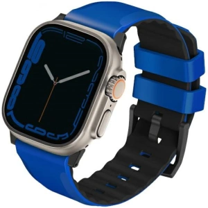 Kup UNIQ Linus Apple Watch 4/5/6/7/SE/8/9/Ultra 44/45/49mm Airosoft Silicone blau/racing blue - UNIQ897 - {ean13} - Sklep Home Screen