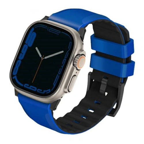 Kup UNIQ Linus Apple Watch 4/5/6/7/SE/8/9/Ultra 44/45/49mm Airosoft Silicone blau/racing blue - UNIQ897 - {ean13} - Sklep Home Screen