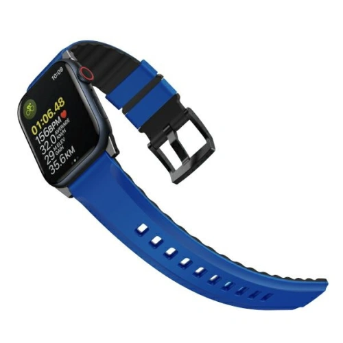 Kup UNIQ Linus Apple Watch 4/5/6/7/SE/8/9/Ultra 44/45/49mm Airosoft Silicone blau/racing blue - UNIQ897 - {ean13} - Sklep Home Screen