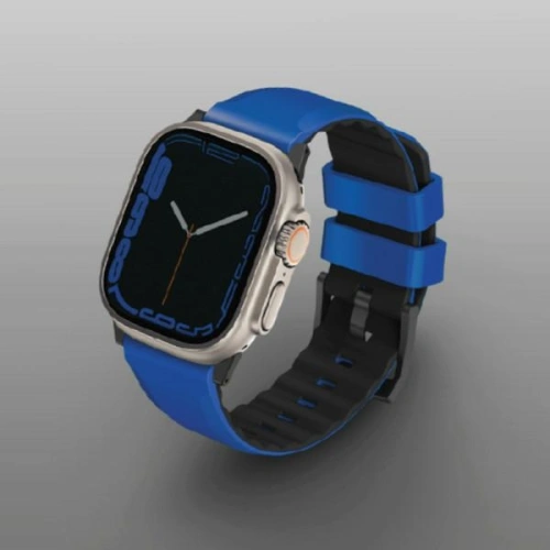Kup UNIQ Linus Apple Watch 4/5/6/7/SE/8/9/Ultra 44/45/49mm Airosoft Silicone blau/racing blue - UNIQ897 - {ean13} - Sklep Home Screen