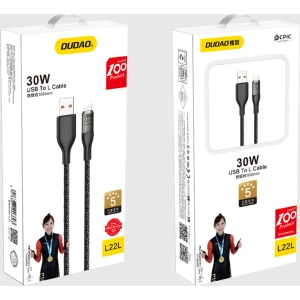 Kup Kabel Dudao L22L USB-A/Lightning 30W 1m szary - DDA264 - {ean13} - Sklep Home Screen