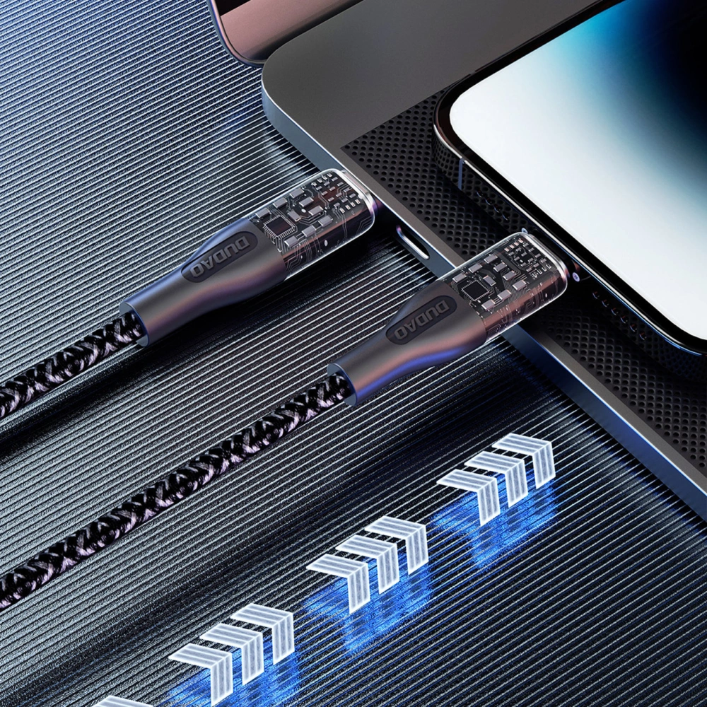 Kabel Dudao L22C USB-C/USB-C 120W 1m szary
