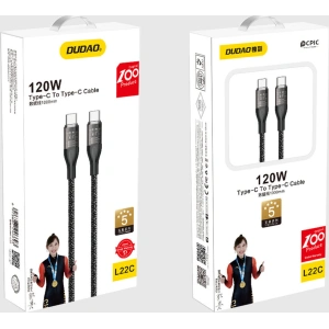 Kup Cablul Dudao L22C USB-C/USB-C 120W 1m gri - DDA266 - {ean13} - Sklep Home Screen