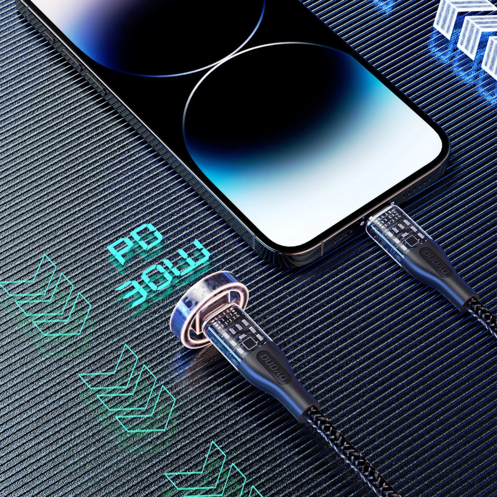 Kabel Dudao L22 USB-C/Lightning 30W 1m szary