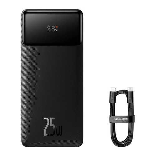 Buy Baseus Bipow Powerbank 20000mAh, 2x USB, USB-C, 25W (black) - BSU4220 - {ean13} - Home Screen Store Europe