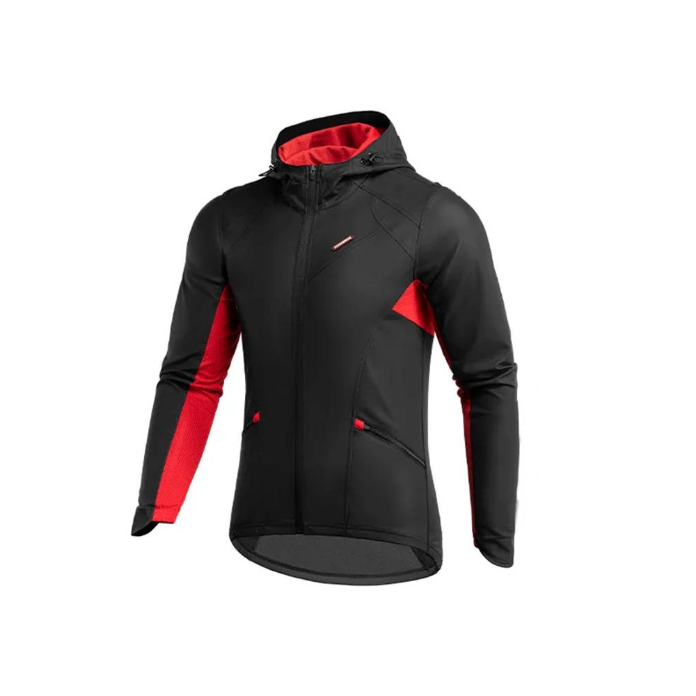 Kurtka rowerowa Rockbros 15420381003 (czarno-czerwona)