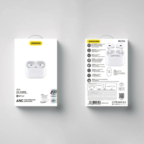 Kup Căști TWS Dudao U5+ Bluetooth 5.2 230mAh albe - DDA268 - {ean13} - Sklep Home Screen