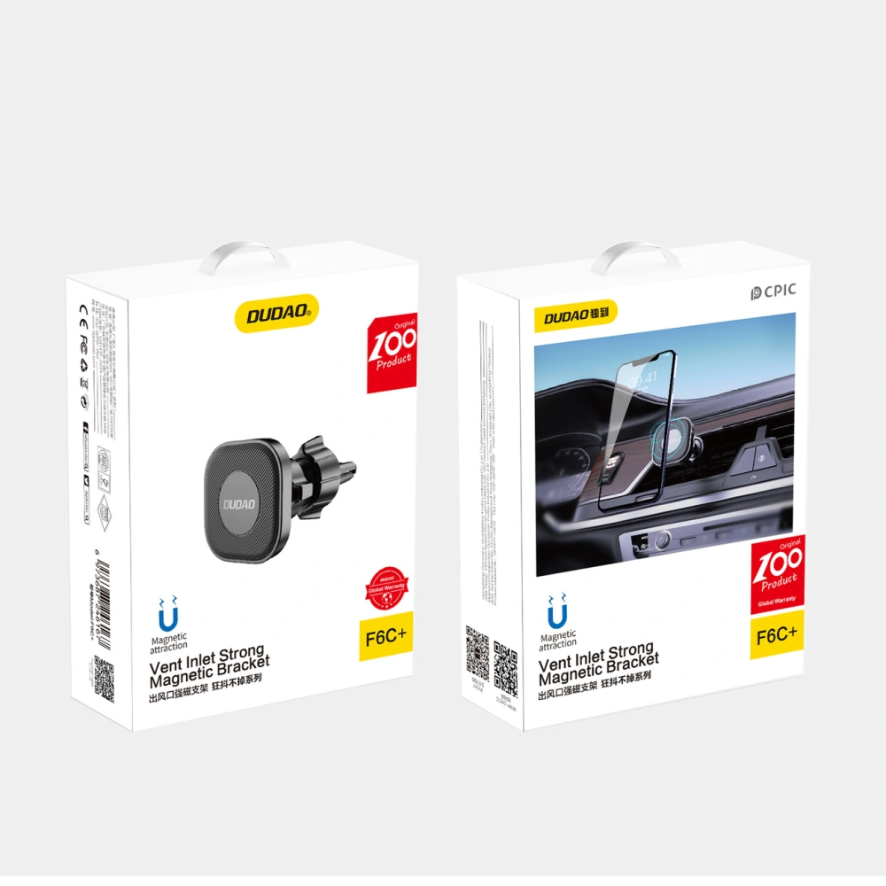 Uchwyt samochodowy magnetyczny Dudao F6C+ Air Vent czarny