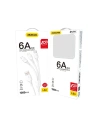 Kup Kabel Dudao L8A-3in1 3w1 USB-A/USB-C - microUSB - Lightning 480Mb/s 6A 1.2m bílý - DDA270 - {ean13} - Sklep Home Screen
