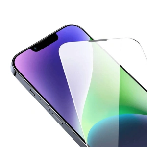 Szkło hartowane Baseus Corning Apple iPhone iPhone 14 Plus / 15 Plus z filtrem przeciwpyłowym