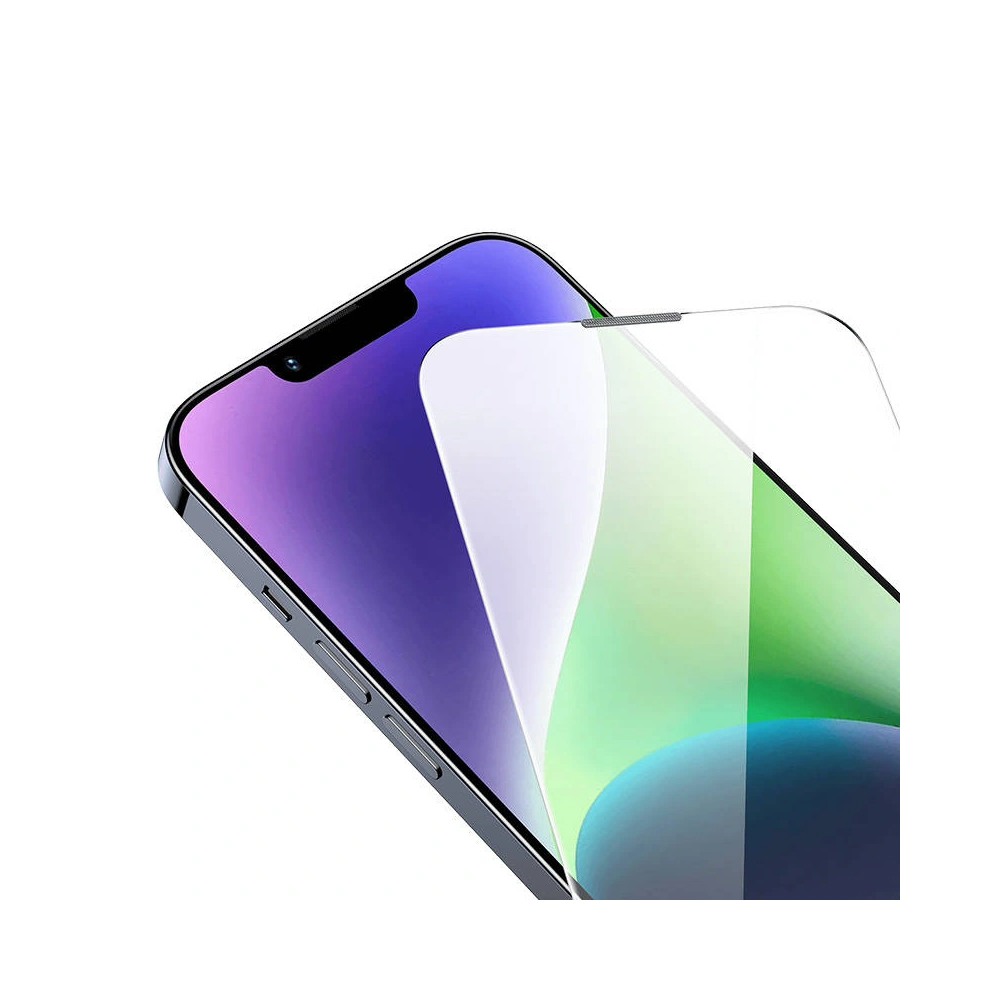 Szkło hartowane Baseus Corning Apple iPhone iPhone 14 Plus / 15 Plus z filtrem przeciwpyłowym