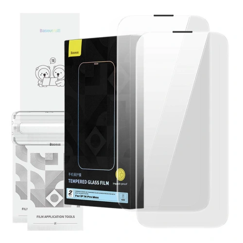 Kup Tvrzené sklo Baseus Corning Apple iPhone 14 Pro Max s filtrem proti prachu - BSU4225 - {ean13} - Sklep Home Screen