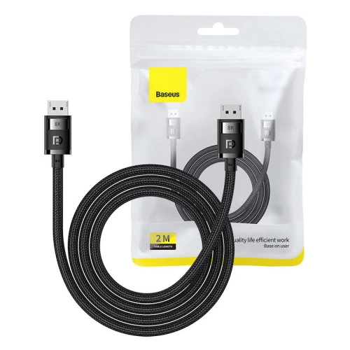 Kup Baseus Kabel High Definition DP 8K/DP 8K 2m (schwarz) - BSU4257 - {ean13} - Sklep Home Screen