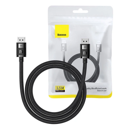 Kup Baseus Kabel High Definition DP 8K/DP 8K 1,5 m (schwarz) - BSU4258 - {ean13} - Sklep Home Screen