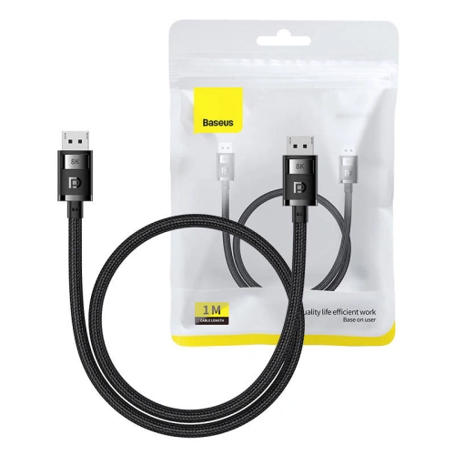 Kup Baseus Kabel High Definition DP 8K/DP 8K 1 m (schwarz) - BSU4259 - {ean13} - Sklep Home Screen